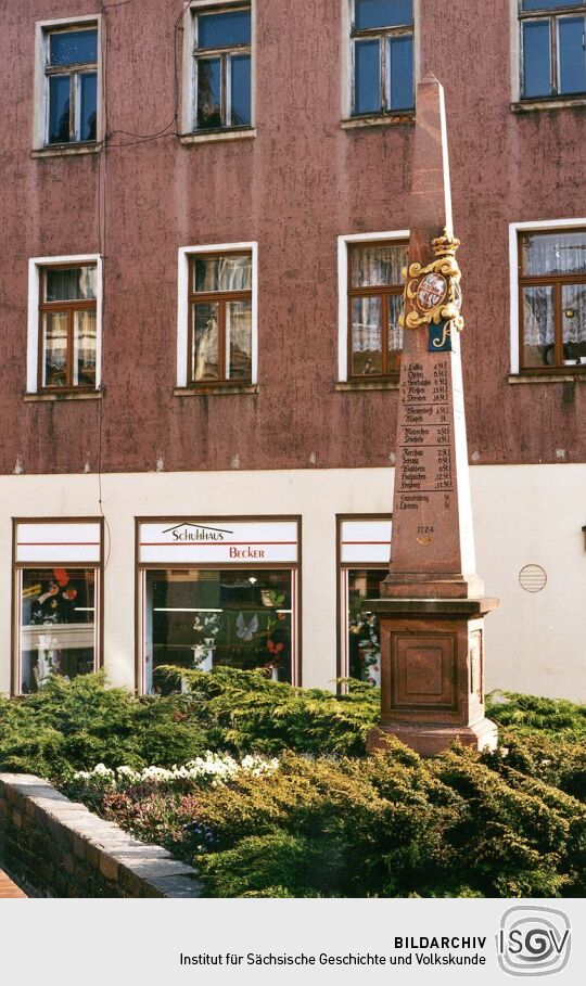 Postsäule in Wurzen
