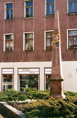 Bild: Postsäule in Wurzen