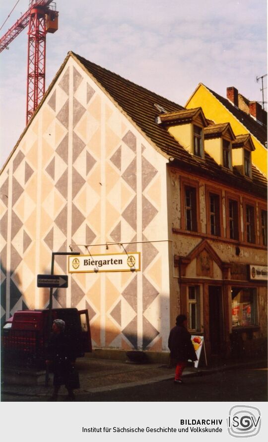 Wohnhaus mit Biergarten im Erdgeschoß in Wurzen