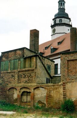 Bild: Hinterhäuser der Marktgasse in Pegau