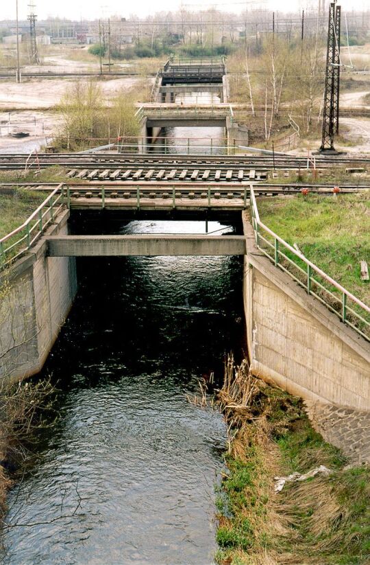 Künstliches Flußbett der Gösel bei Belgershain