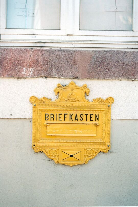 Briefkasten in der Burggasse in Kohren-Sahlis