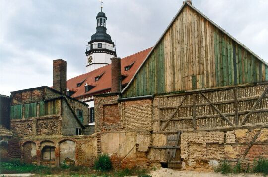 Blick zum Pegauer Rathausturm