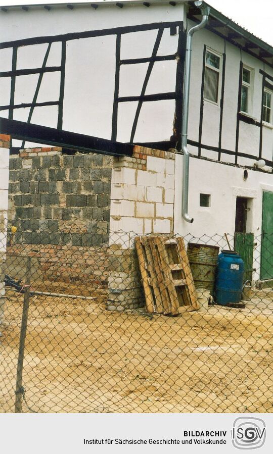 Bau einer Garage in Altengroitzsch