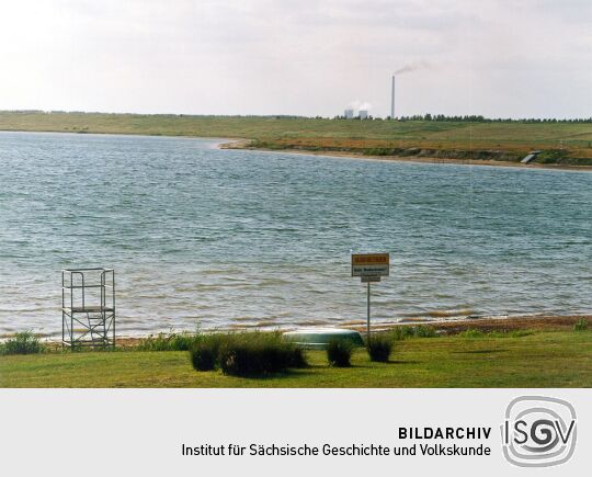 Naherholungsgebiet in einem renaturierten Tagebau bei Borna