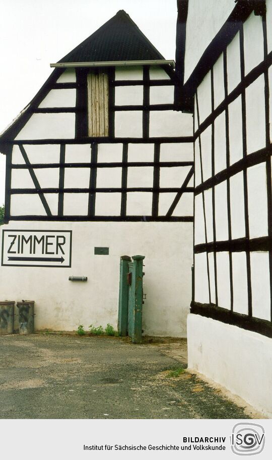 Zur Pension ausgebaute Scheunen in Altengroitzsch