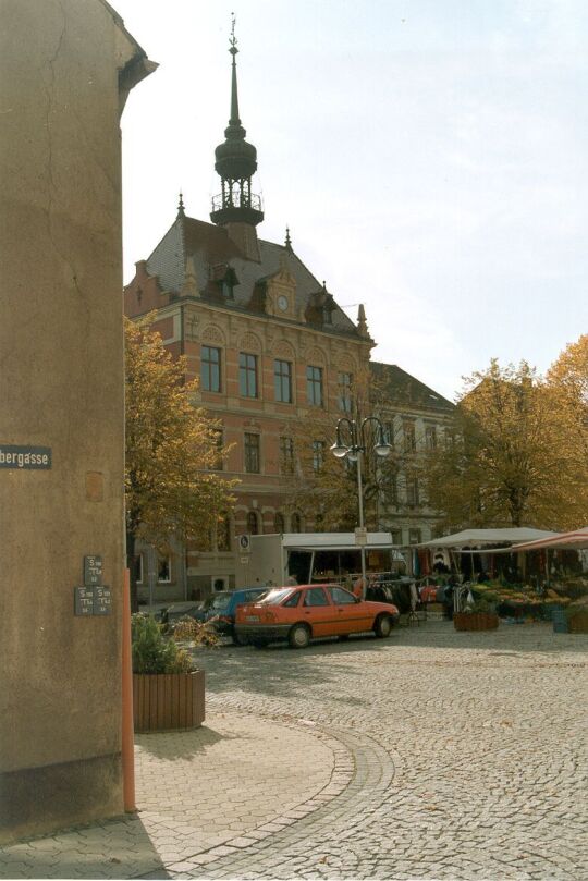 Blick zum Frohburger Rathaus