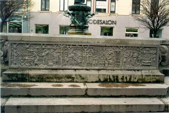 Brunnen auf dem Markt in Crimmitschau