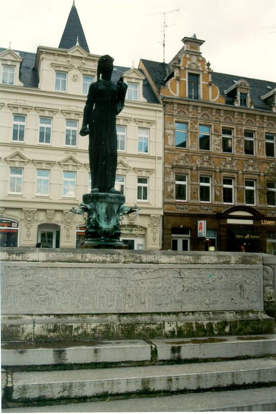 Brunnen auf dem Markt in Crimmitschau