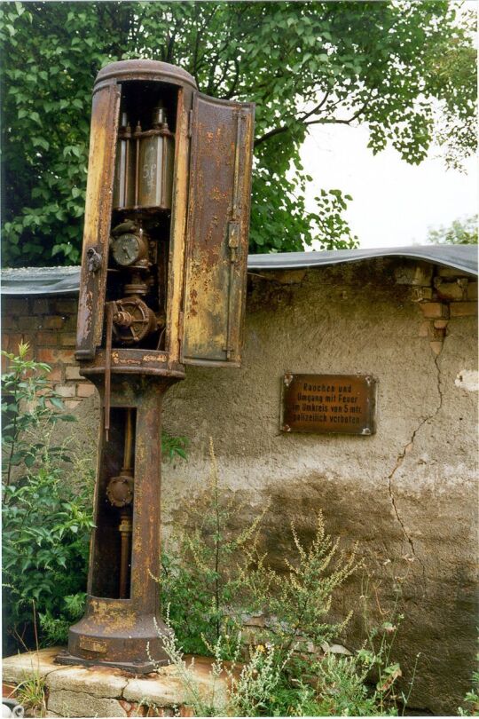 Alte Tanksäule in Elstertrebnitz