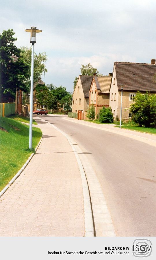 Dorfstraße in Pötzschau/ Dahlitzsch