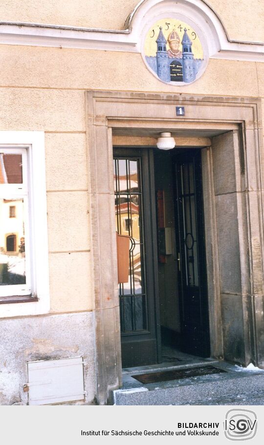 Rathaus in Stolpen, Detail