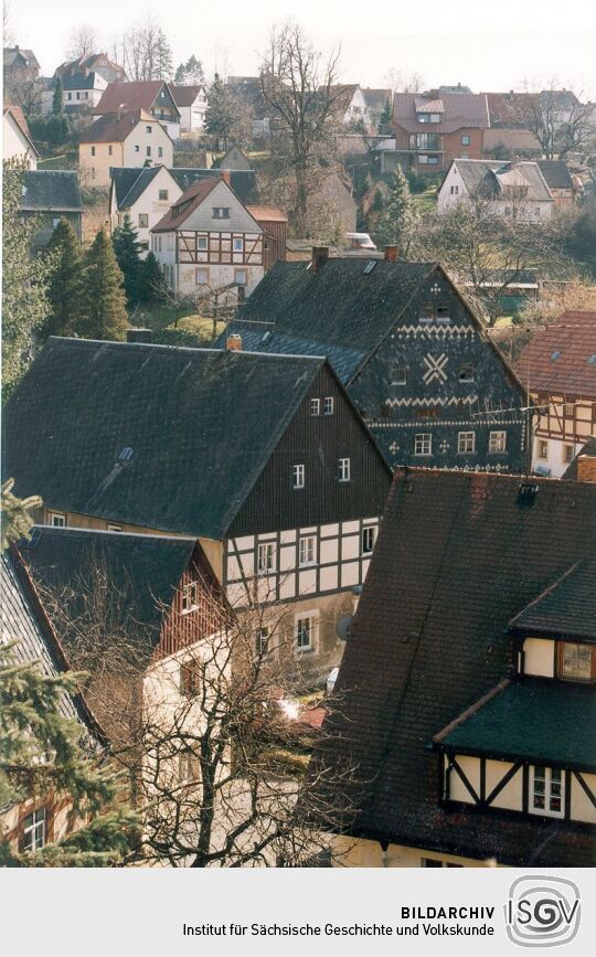 Ansicht des Ortskerns von Hohnstein
