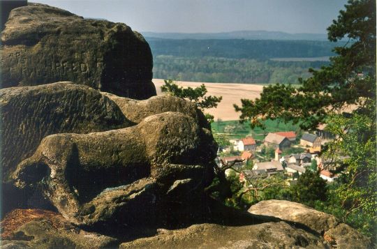 Blick auf Schöna