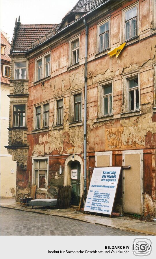 Bürgerhaus in Pirna mit Teufelserker - Obere Burgstraße 1