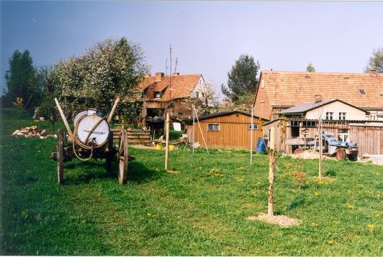 Kleinbauernhof mit Wäschetrockenplatz in Schöna