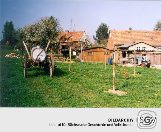 Kleinbauernhof mit Wäschetrockenplatz in Schöna