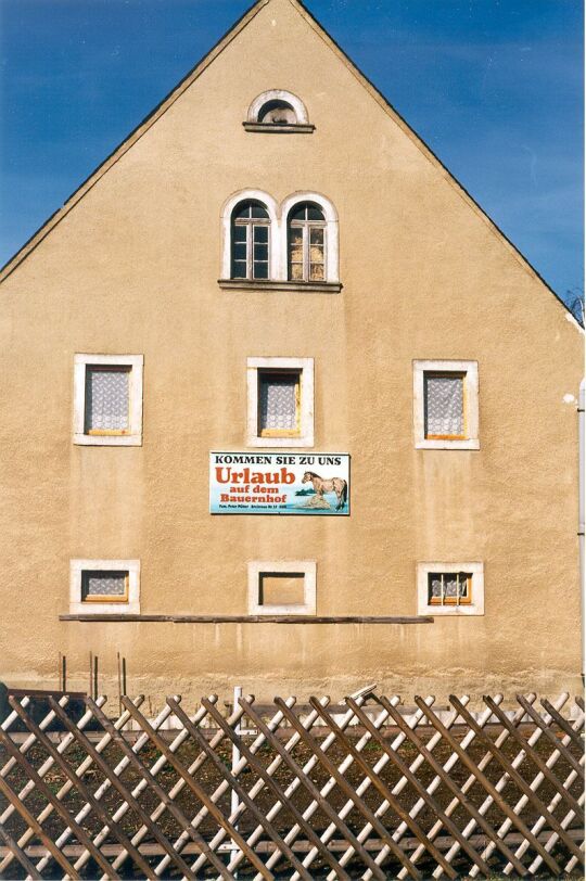 Giebel eines Hauses in Bad Gottleuba