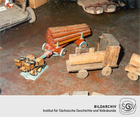 Spielzeug im Dorfmuseum Polenz