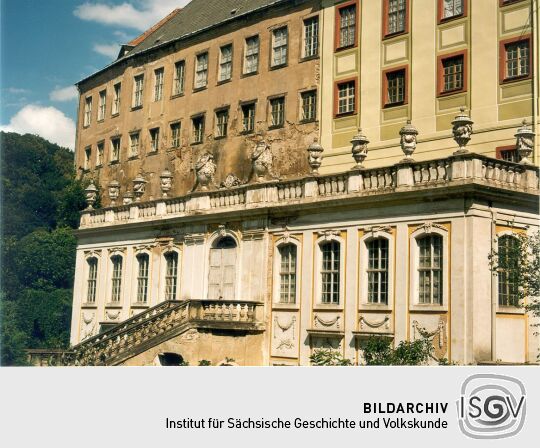 Schloß Weesenstein, Gartenfassade