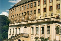 Bild: Schloß Weesenstein, Gartenfassade