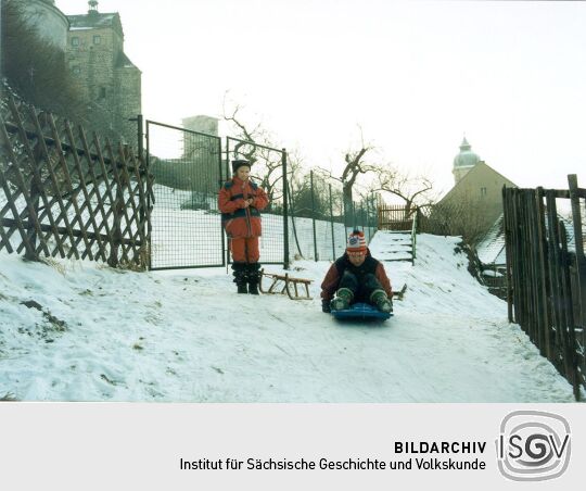 Rodelbahn an der Burg Stolpen
