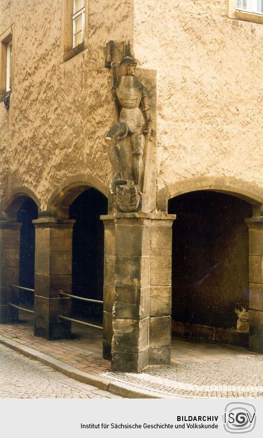 Fassadendetail am Rathaus in Dohna