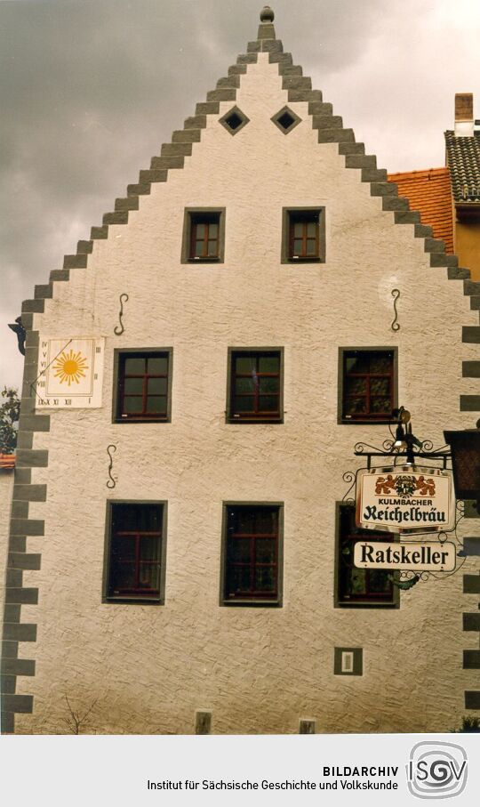 Giebelfassade am Marktplatz von Dohna