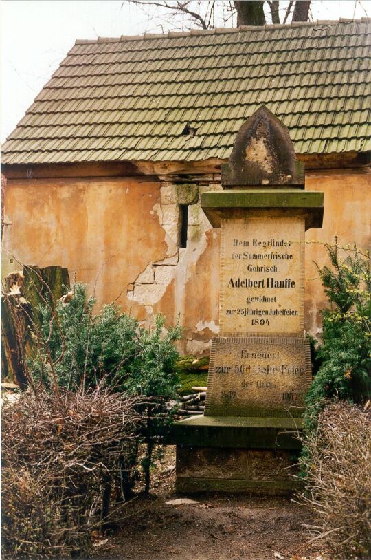 Denkmal in Gohrisch für Adalbert Hauffe