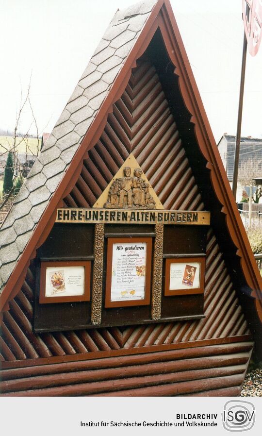 Ehrentafel in Cunnersdorf