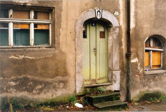 Fassadenausschnitt eines Wohnhauses in Cunnersdorf