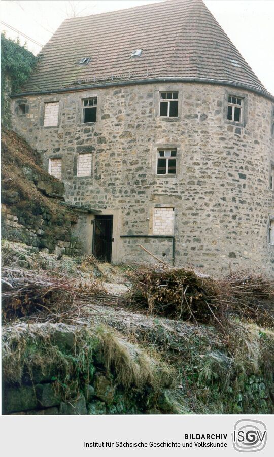 Bastion der Burg in Stadt Wehlen
