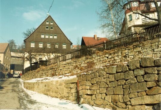 Sandsteinmauern in Hohnstein