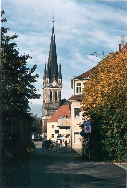 Blick zur Kirche in Neustadt