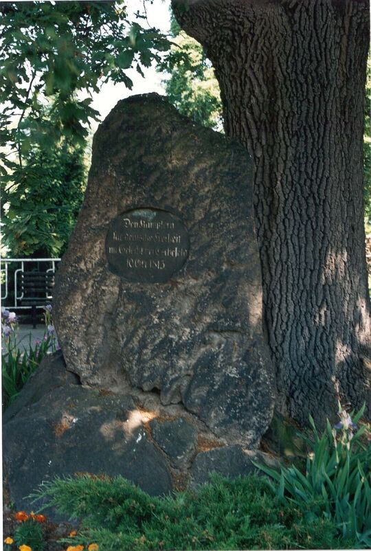 Gedenkstein auf dem Eschefelder Dorfplatz