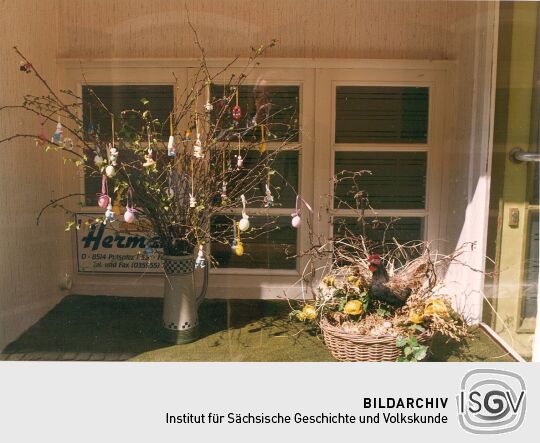 Schaufensterdekoration in Pulsnitz