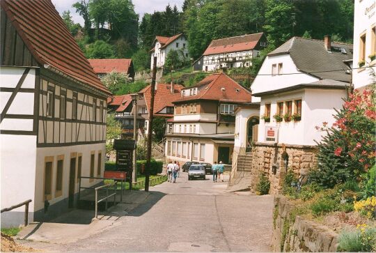 Straßenbild in Rathen