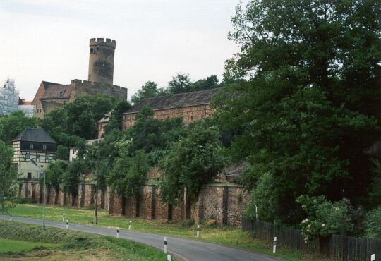 Blick zur Burg in Gnandstein