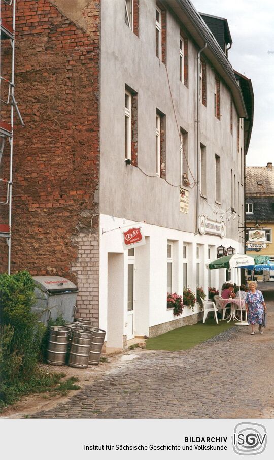 Restaurant „Gartenhof am Markt“ in der Webergasse in Werdau