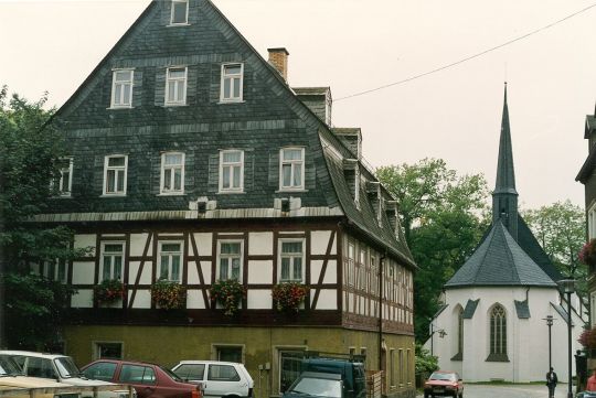 Kirche und Wohnhaus in Stollberg