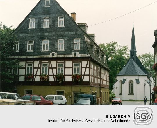 Kirche und Wohnhaus in Stollberg