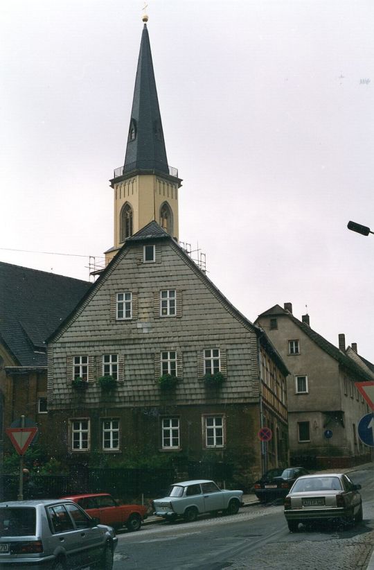 Blick zur Kirche in Stollberg