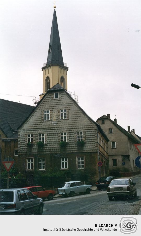 Blick zur Kirche in Stollberg