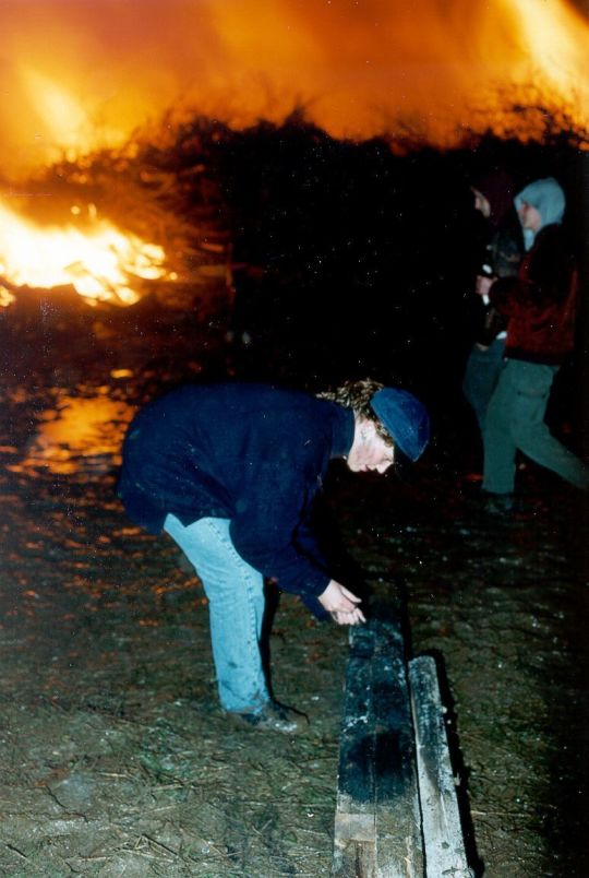 Hexenfeuer in der Walpurgisnacht in Mengelsdorf