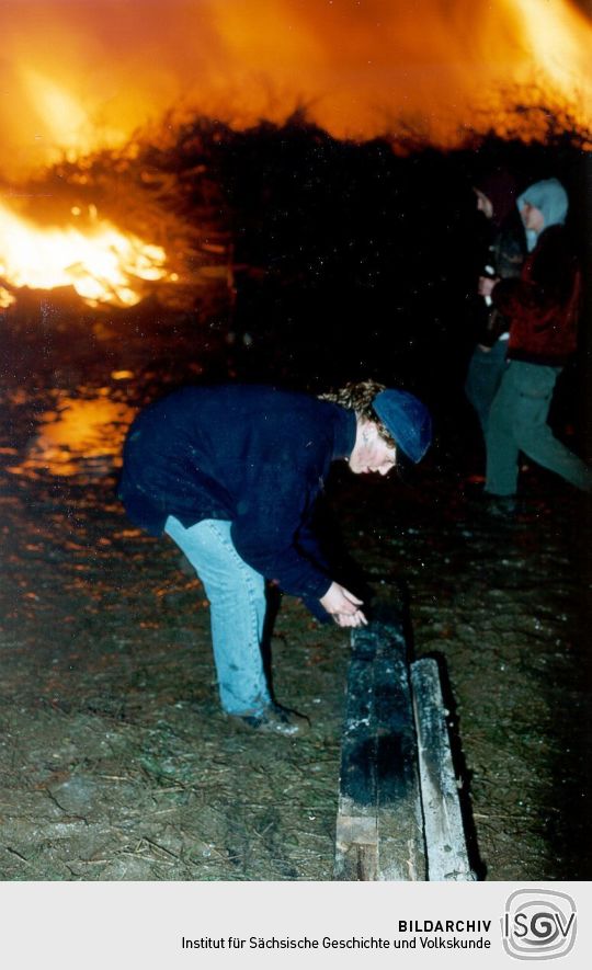 Hexenfeuer in der Walpurgisnacht in Mengelsdorf