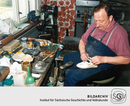 Schuhmacherwerkstatt in Polenz