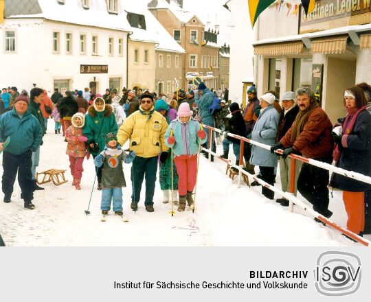 Beim Ski- und Eisfasching in Geising