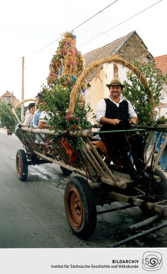 Bauernwagen beim Festumzug in Moritzburg