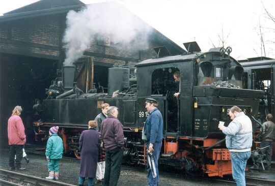 Lokomotive der Kleinbahn in Radeburg