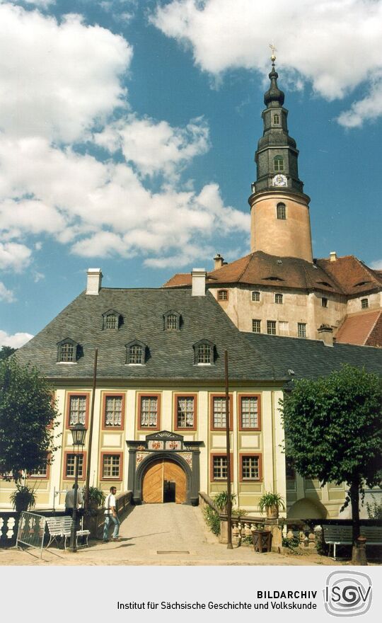 Eingang zum Schloß Weesenstein